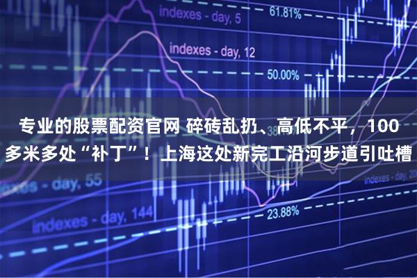 专业的股票配资官网 碎砖乱扔、高低不平,100多米多处“补丁”!上海这处新完工沿河步道引吐槽